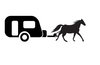 Horse Towing A Caravan Image